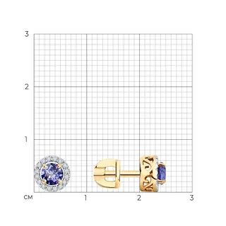 Серьги Sokolov 6024068 1.94гр  - фото 2