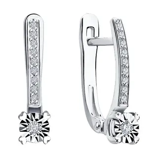 Серьги Sokolov 1021850-3 2.24гр 