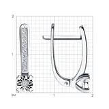 Серьги Sokolov 1021850-3 2.24гр  - фото 3