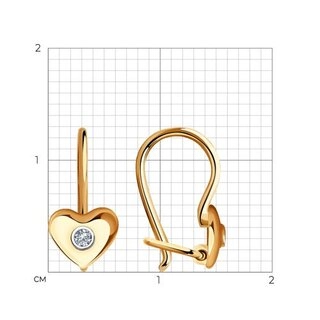 Серьги Sokolov 1021034 0,89гр. 