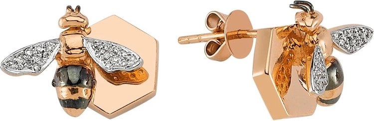 Серьги BG 546 5,46гр 0,11ct. 