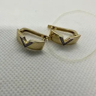 Серьги Золото России 120523002 3,44гр. 