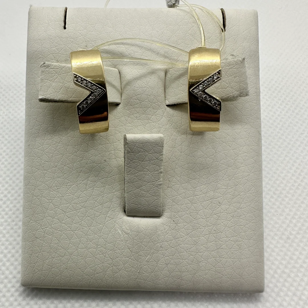 Серьги Золото России 120523002 3,44гр.  Серьги Золото России 120523002 3,44гр.