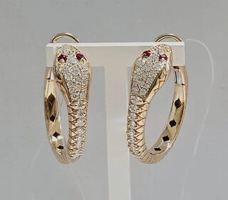 Серьги Crivelli 000-5699NS 11.5гр 1.04крт 