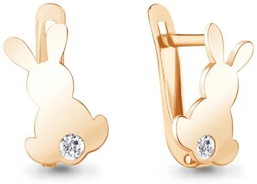 Серьги AQUAMARINE 49484А.6 вес 1.54 г серебро, фианит 