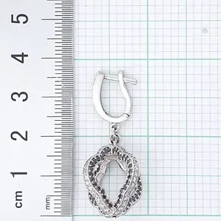 Серьги Goldos Premium DE9030 11,2гр 2,33ct 4,08ct 6,41ct. - фото 2