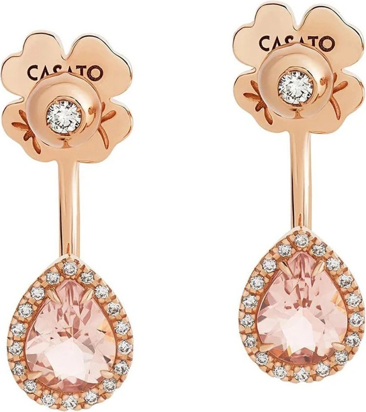 Серьги Casato 1880 cas 9,97гр 0,04ct 8,30ct 4,78ct.