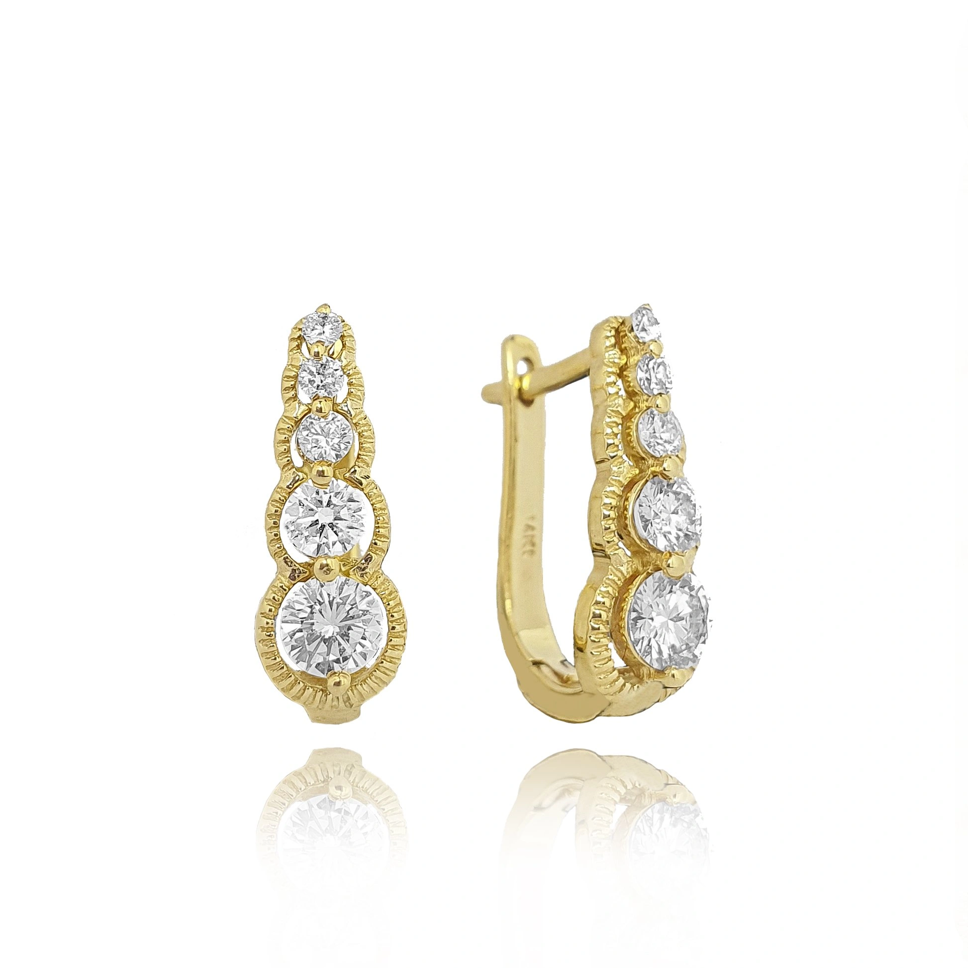 Серьги Goldos ME1372 3,25гр 0,80ct.