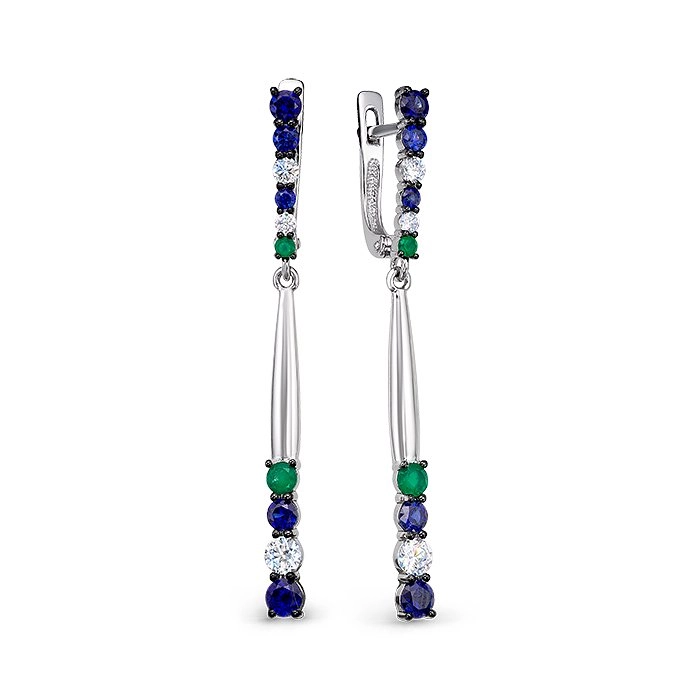 Серьги Family Jewelry С1342/Ag-617/70 4гр.