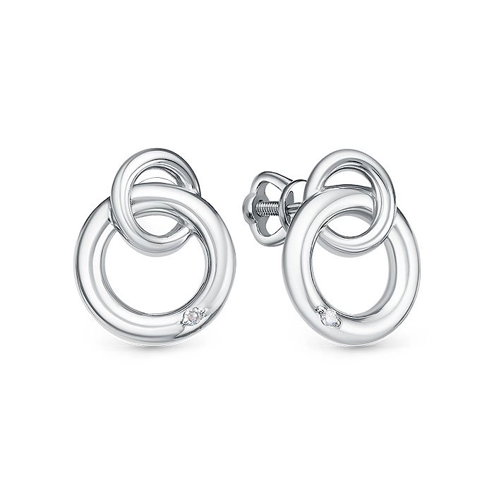 Серьги Family Jewelry С01451/Ag-620 3,9гр.