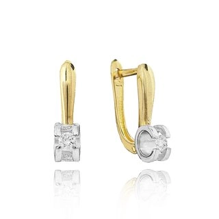Серьги Goldos SDE9039 2гр 0,15ct.