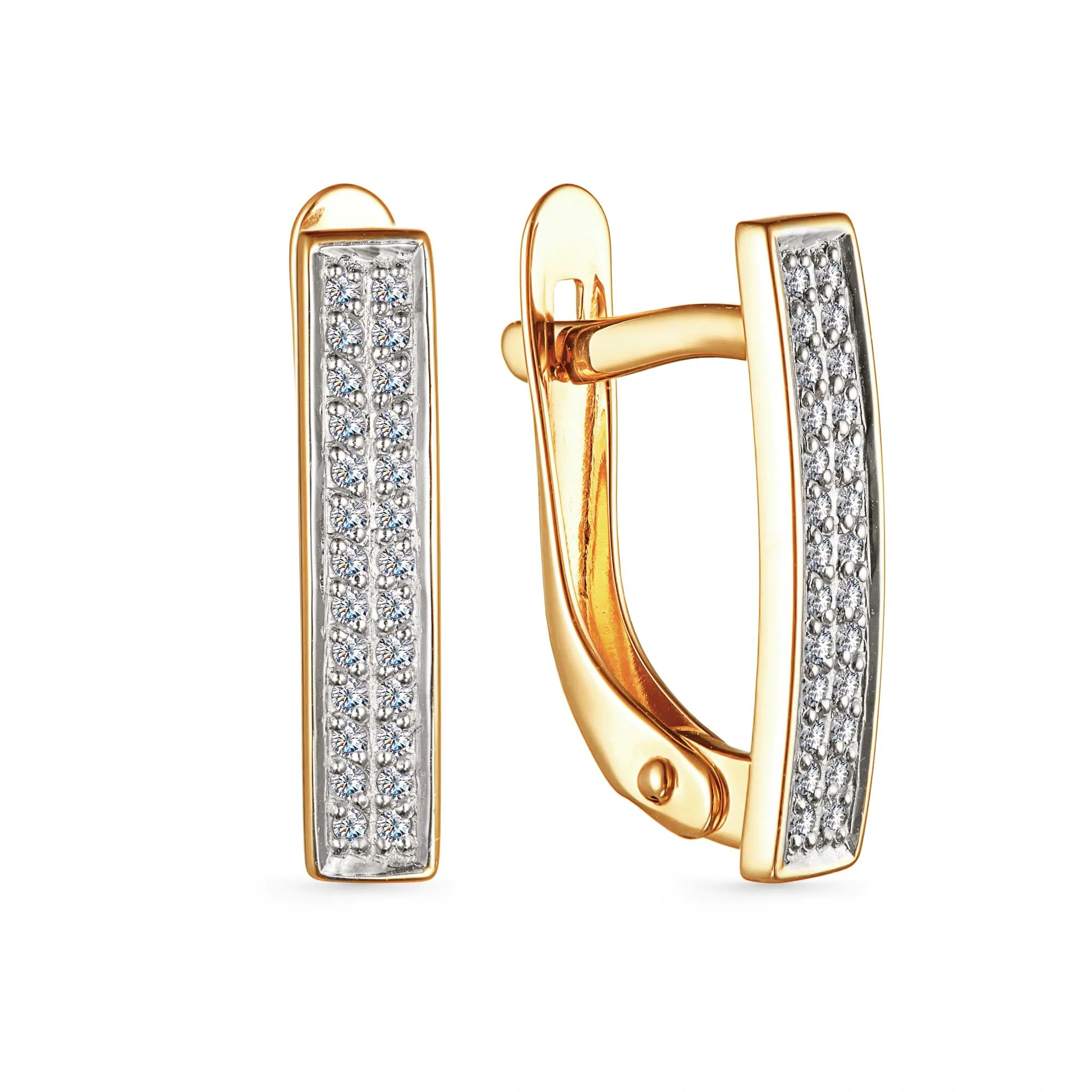 Серьги Алькор 24862-300 1,6гр 0,115ct.