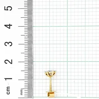 Серьги Goldos SDE1824-B-14 1,75гр 0,26ct. 