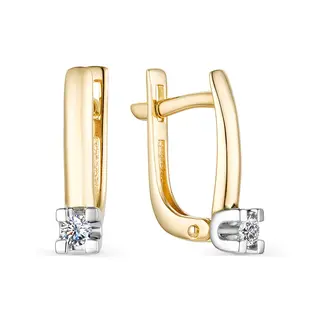 Серьги Goldos Алькор 23263-300 2,0гр 0,118ct.