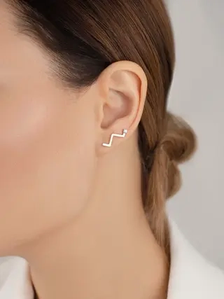 Серьги-каффы Атолл 20997 1.22гр 