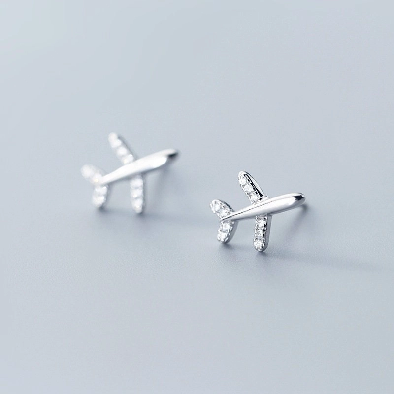 Серьги Aviagift самолет гражданская авиация