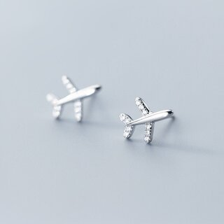 Серьги Aviagift самолет гражданская авиация