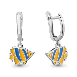 Серьги Aquamarine 33658 2,2гр. 