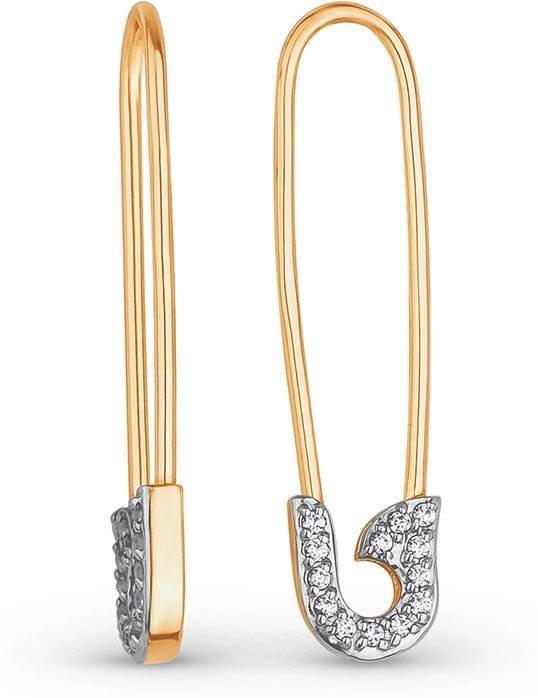 Серьги Костромской ювелирный завод 12010576 2,22гр. 