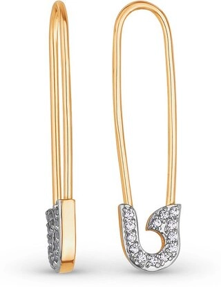 Серьги Костромской ювелирный завод 12010576 2,22гр. 