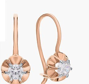 Серьги Костромской ЮЗ 12010642 0,8гр. 