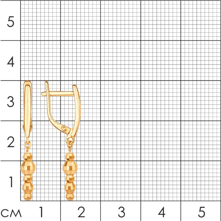 Серьги Костромской ювелирный завод 14010589 