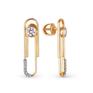 Серьги Костромской ювелирный завод 12010663/фи 