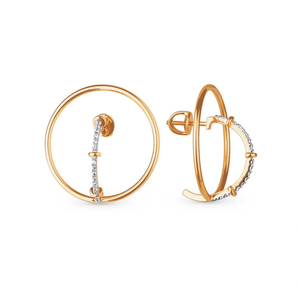 Серьги Костромской ювелирный завод 12010677 