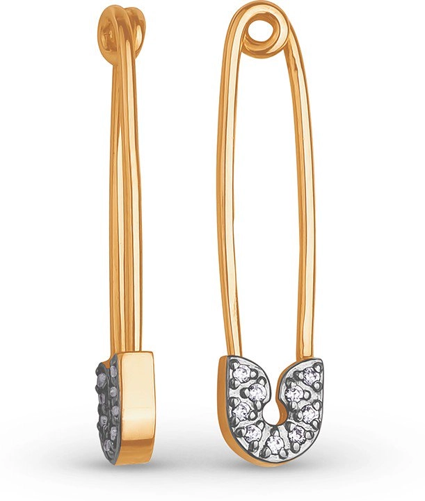 Серьги Костромской ювелирный завод 12010566 1,97гр. 