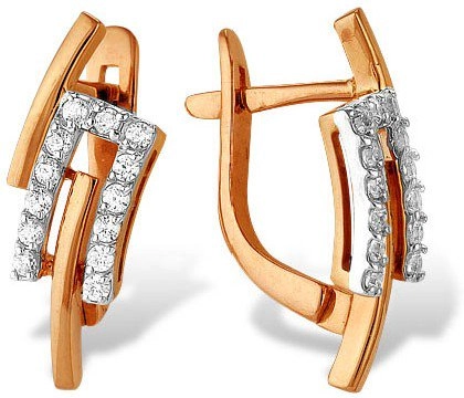 Серьги Костромской ювелирный завод 9204373651 2,82гр. 