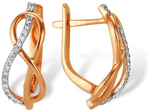 Серьги Костромской ювелирный завод 9204373244 3,32гр. 