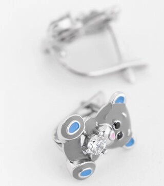 Серьги Альфа-Карат 28210467/9гг-дг-рг 2,7гр. 