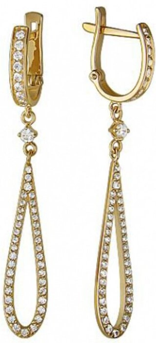 Серьги Эстет 01С135599 4,13гр. 