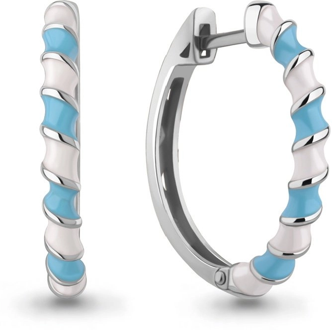 Серьги Aquamarine 34469 