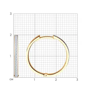 Серьги Sokolov S1021955 2,34гр. - фото 3