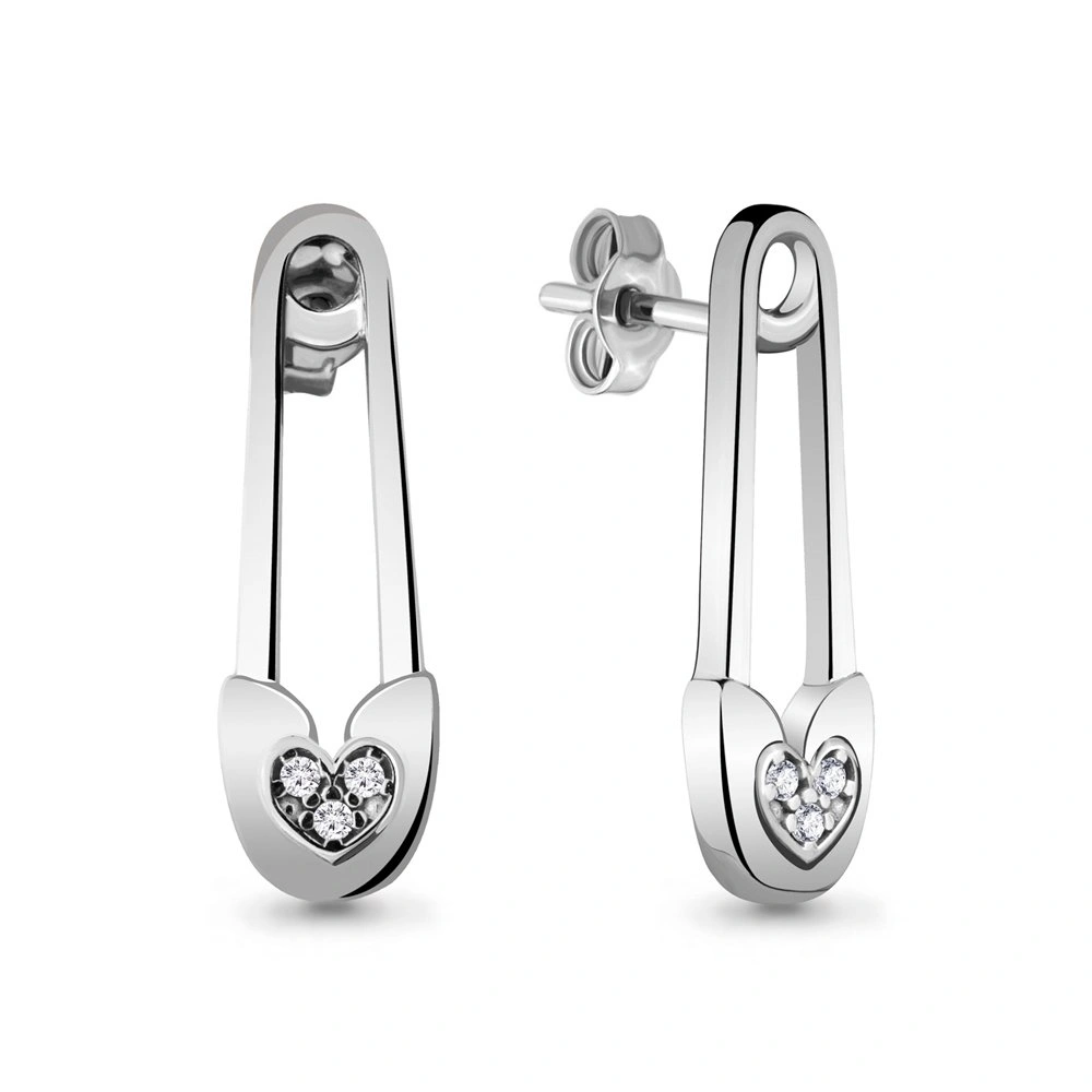 Серьги Aquamarine 48098А 