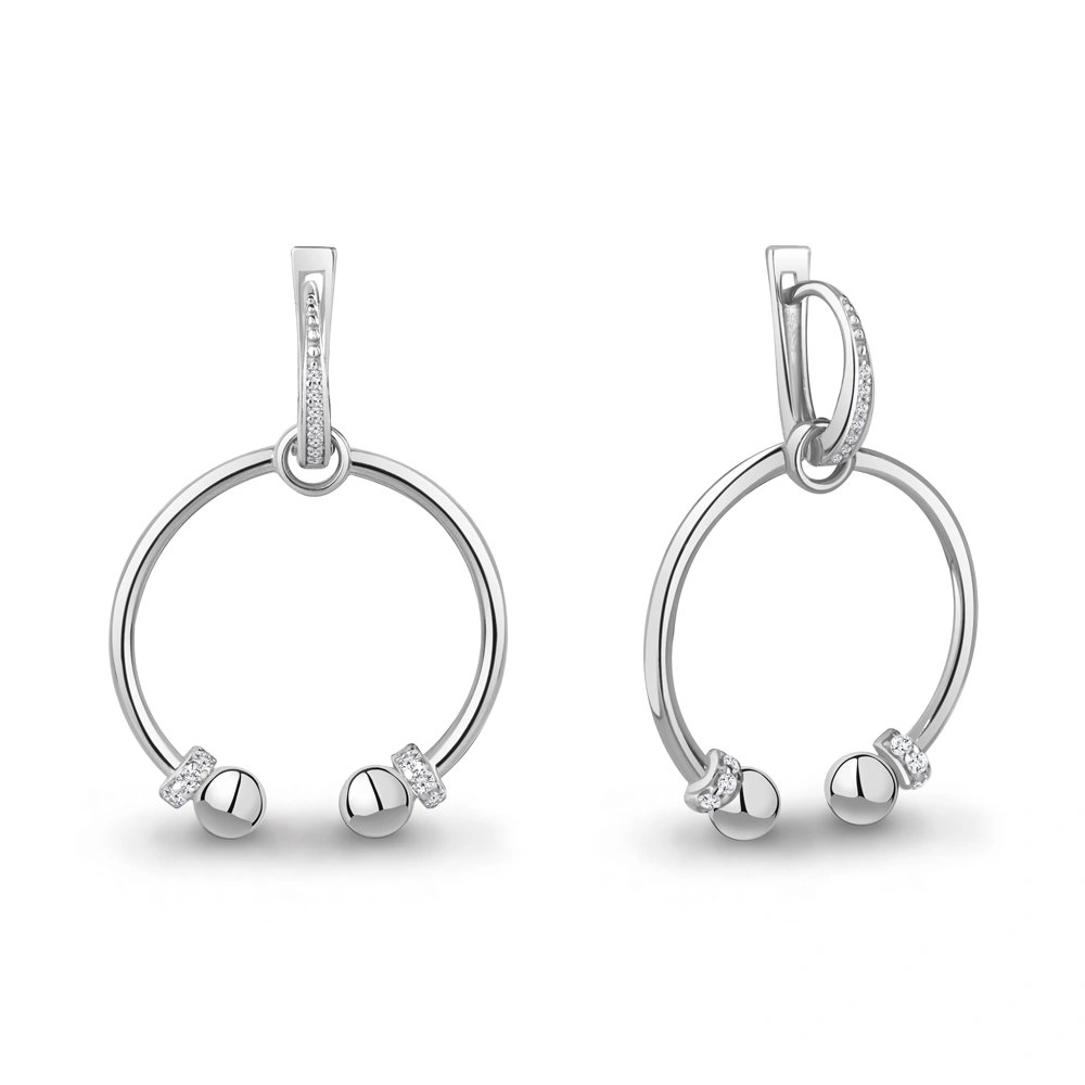 Серьги Aquamarine 49388А 