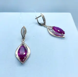 Серьги ЮФ Диана СД-396РК 6.3гр 