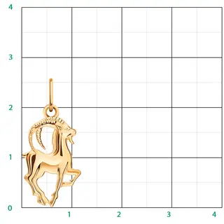 Кулон Atoll 5270/козерог 1,26гр. 