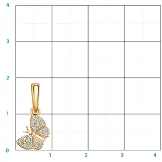 Кулон Atoll 50038 0,75гр. 