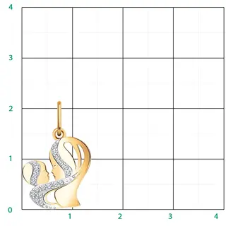Кулон Atoll 5844 0,94гр.  - фото 2