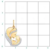 Кулон Atoll 5842 1,19гр.  - фото 3