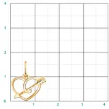 Кулон Atoll 50118 0,65гр.  - фото 2