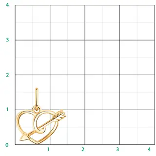 Кулон Atoll 50118 0,65гр. 