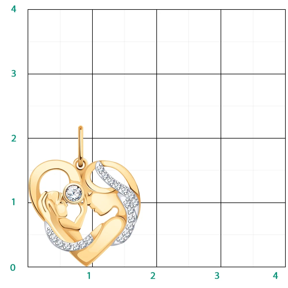 Кулон Atoll 5843 1,56гр.  - фото 3