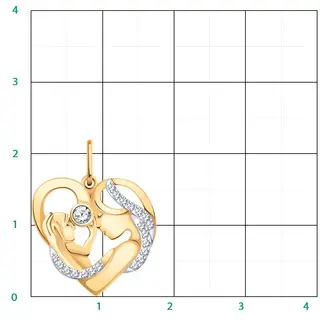 Кулон Atoll 5843 1,56гр. 
