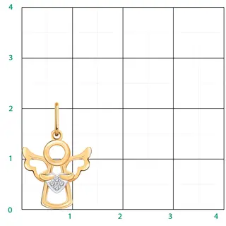 Кулон Atoll 50330 0,93гр.  - фото 3