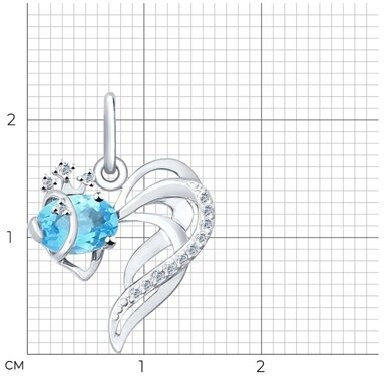 Кулон Sokolov 731290-3 1,1гр. 