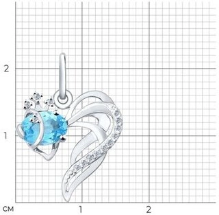 Кулон Sokolov 731290-3 1,1гр. 