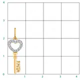 Кулон Atoll 50010 1,29гр.  - фото 3